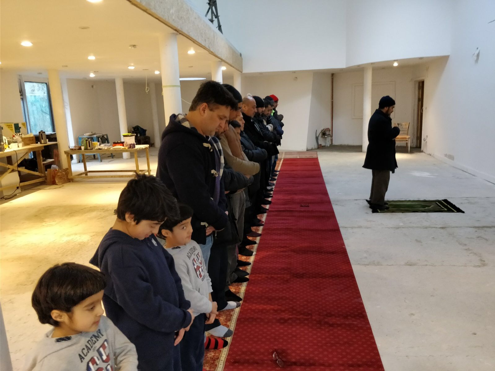 First Prayer at new mosque